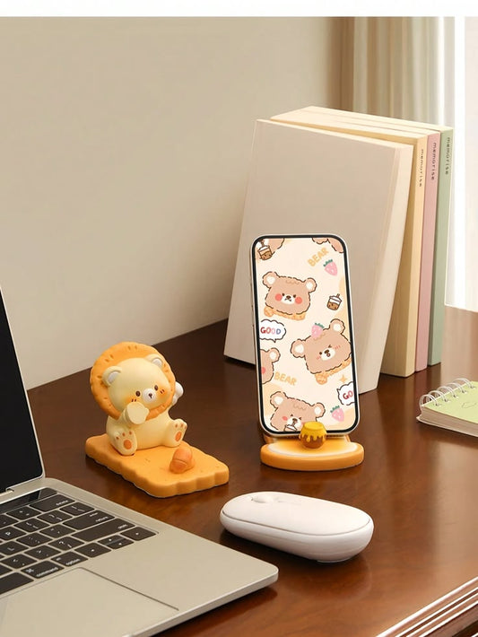 Creamy Bear Mobile Holder
