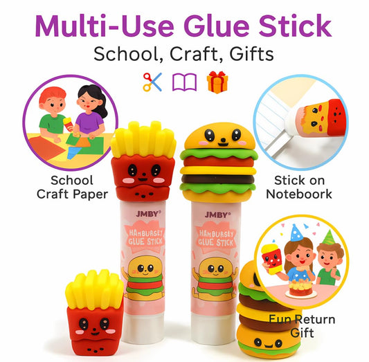 Burger & French Fries Glue Stick
