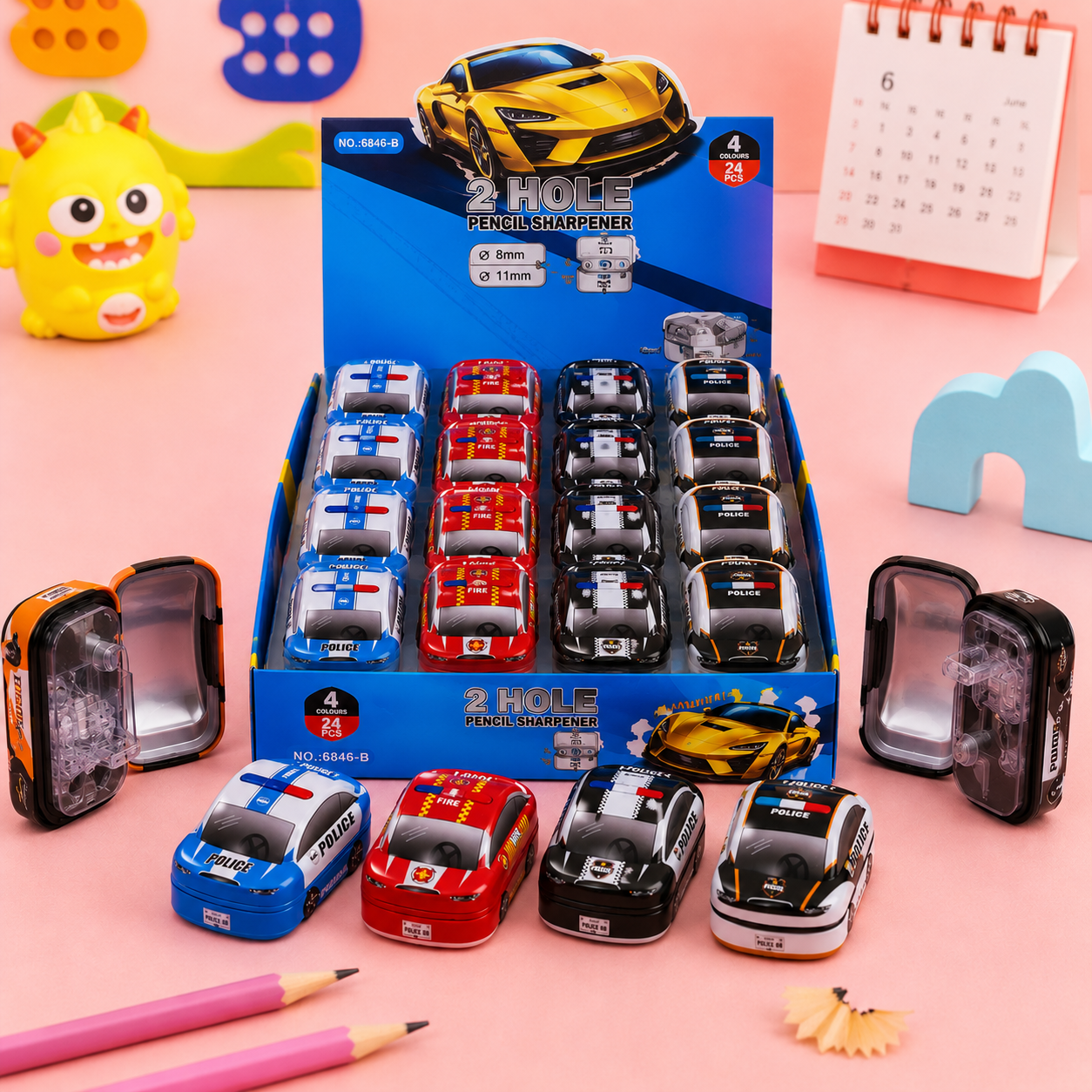 Car Dual Hole Metal Sharpener