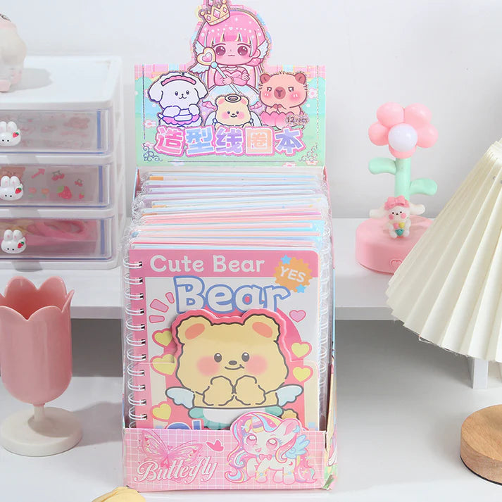 Cheese Bear Spiral Diary with Stickers