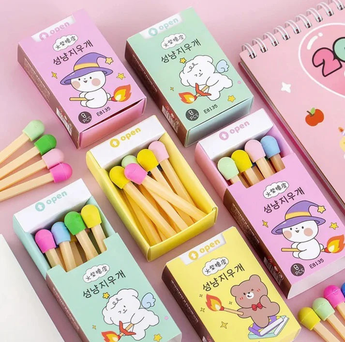 Kawaii Matchstick Eraser