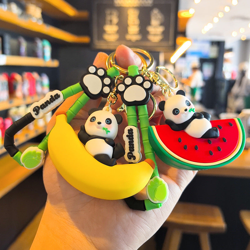 Panda Fruit Keychain