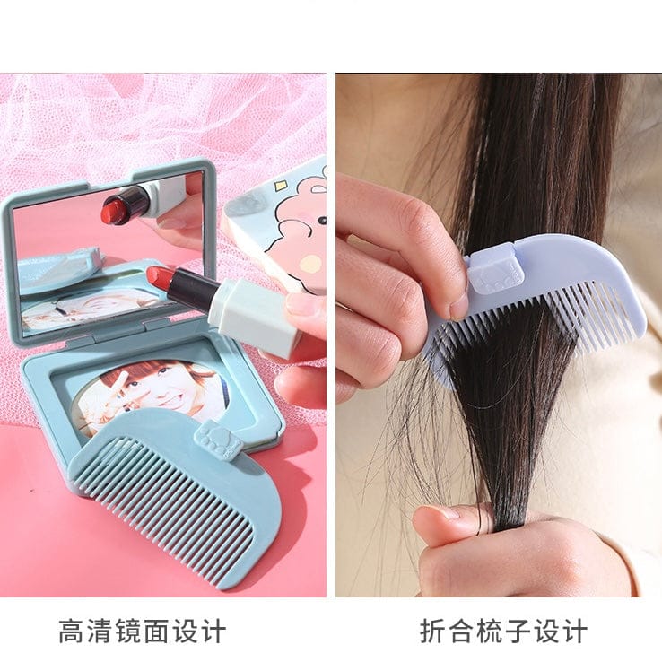 Kawaii Square Mirror & Comb