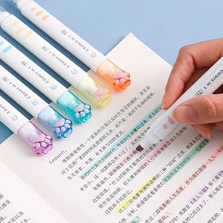 Double Sided Paw Highlighter (12 Colours)