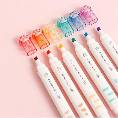 Double Sided Paw Highlighter (12 Colours)