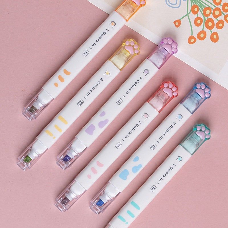 Double Sided Paw Highlighter (12 Colours)