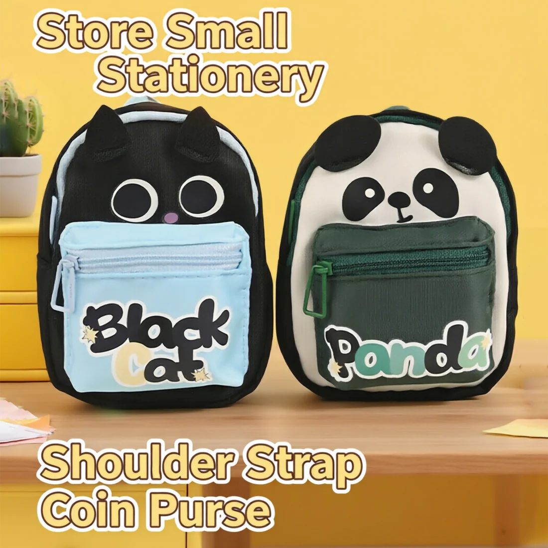 Cute Animal Shoulder Strap Coin Pouch