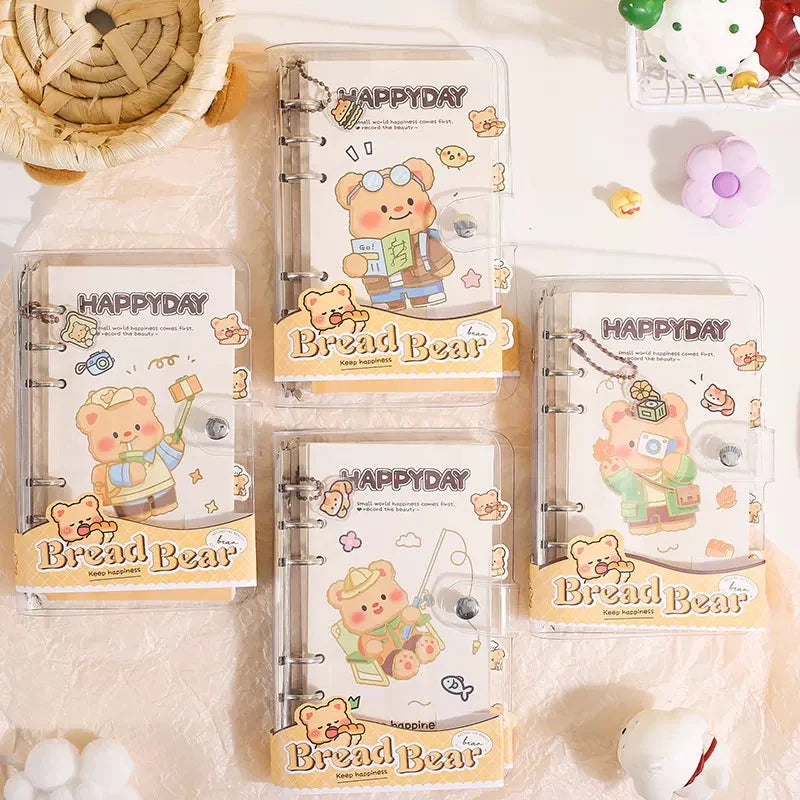 Bread Bear Metal Spiral Diary