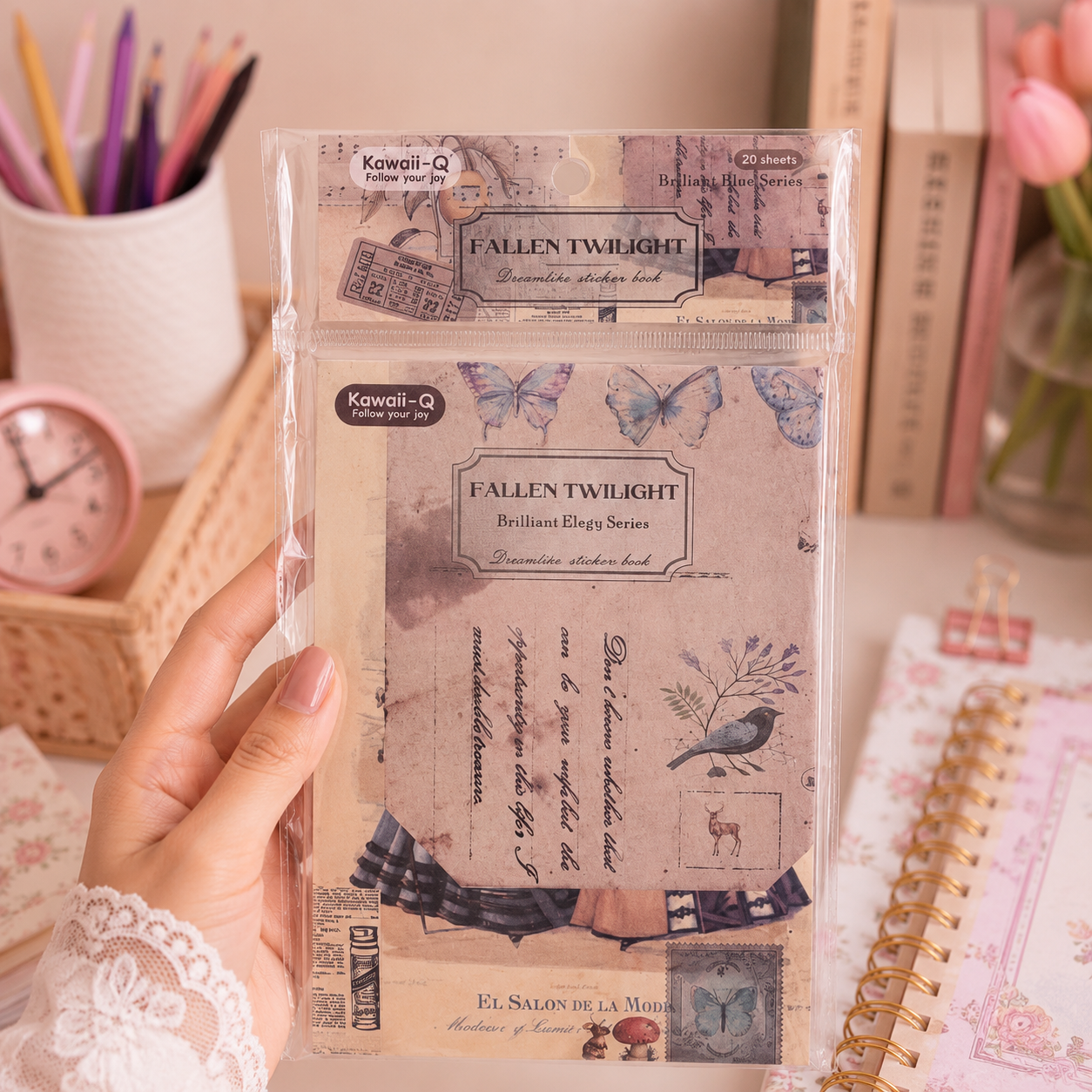 Brilliant Elegy Series Vintage Sticker Book