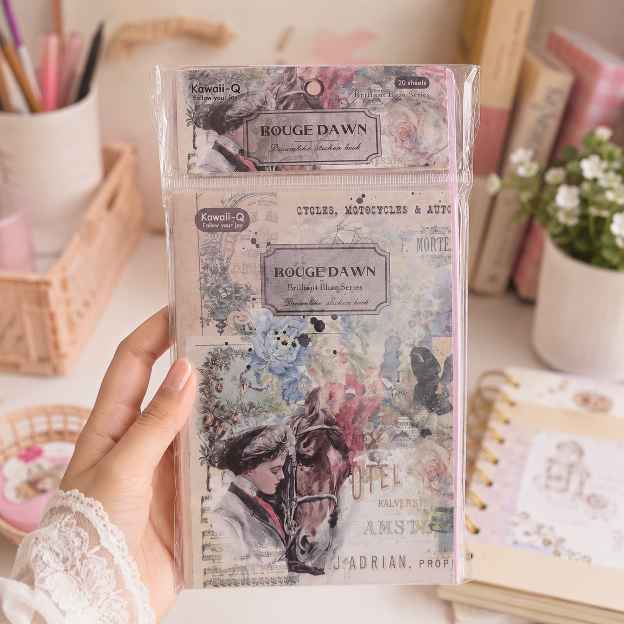 Brilliant Elegy Series Vintage Sticker Book
