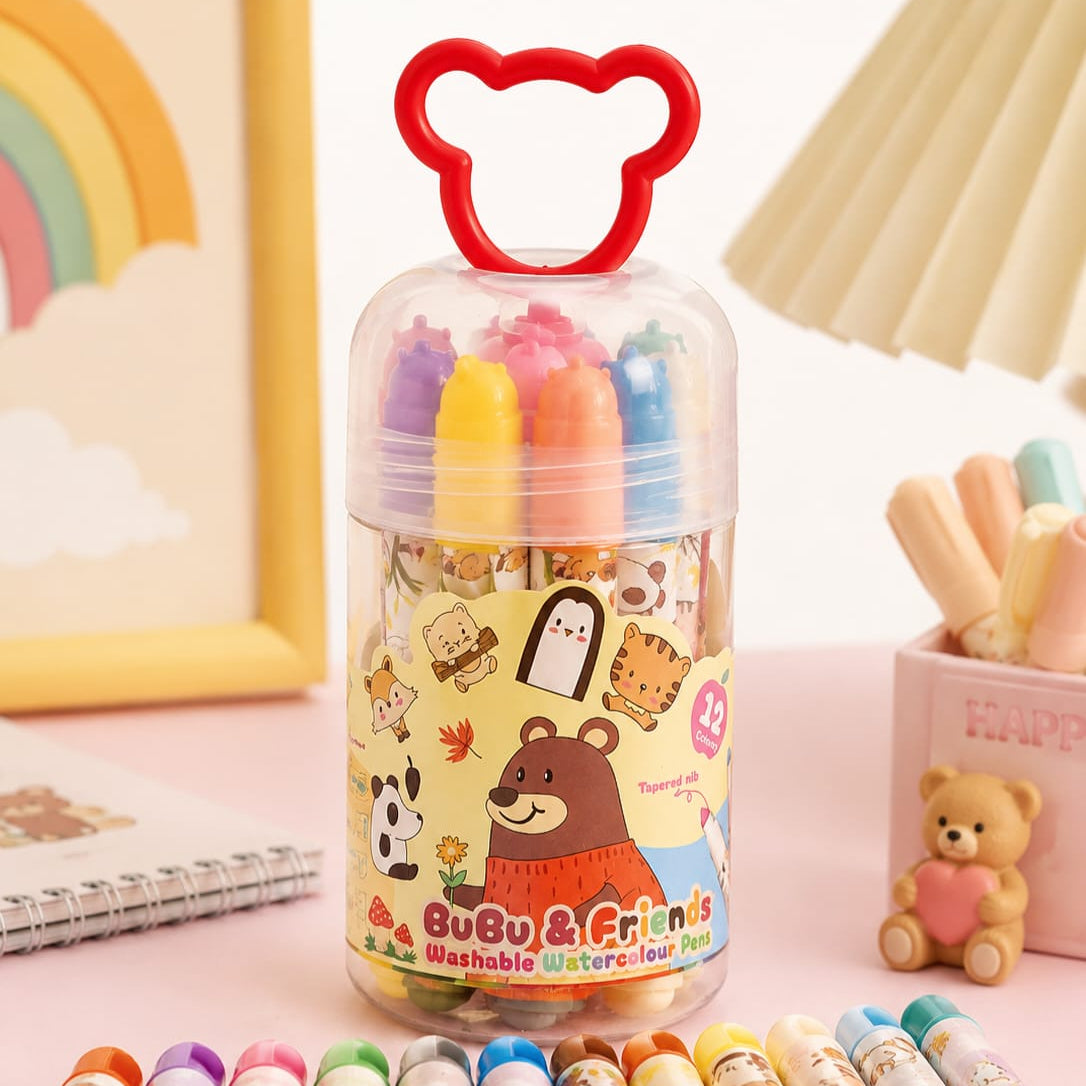 Bubu & Friends - Washable Watercolour Pens