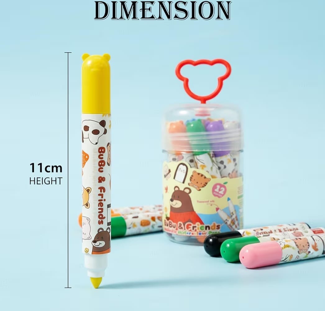 Bubu & Friends - Washable Watercolour Pens