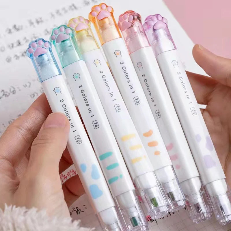 Double Sided Paw Highlighter (12 Colours)