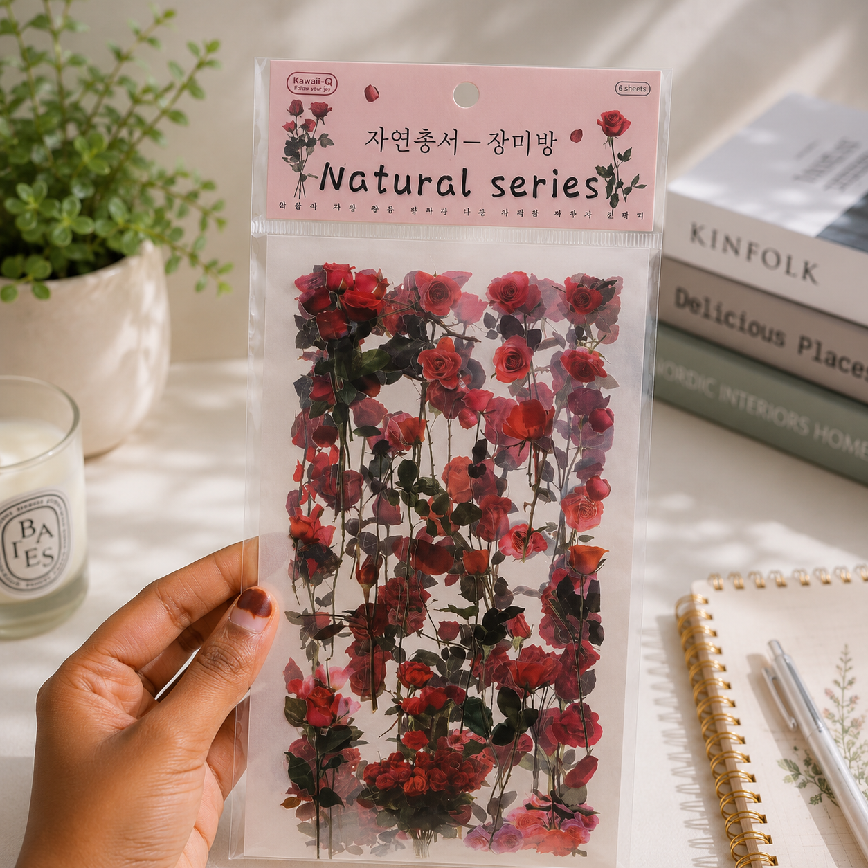 Red Rose Stickers