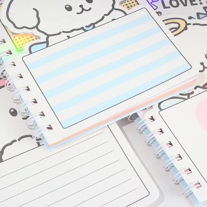 Cream Puppy Spiral Diary with Stickers
