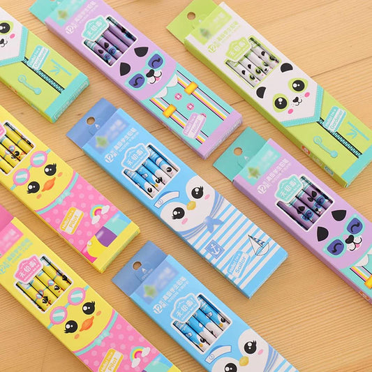 Cute Animal Pencil Pack (Set of 12pcs)