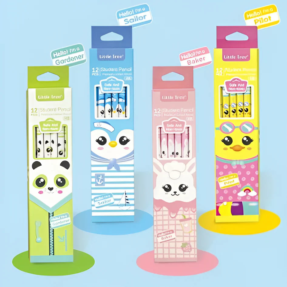 Cute Animal Pencil Pack (Set of 12pcs)