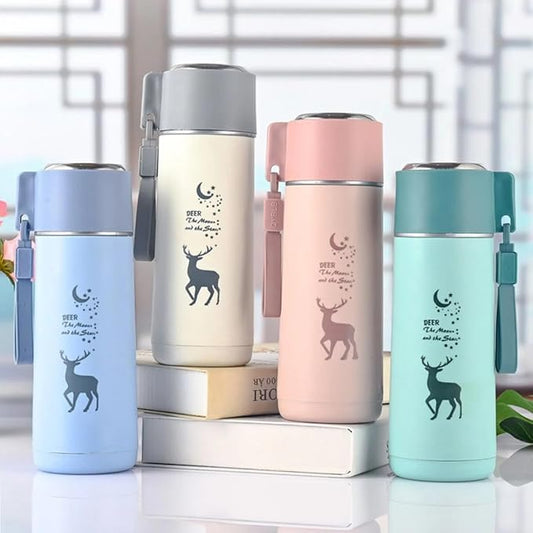 Deer Glass Water Bottle