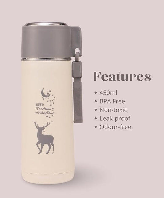 Deer Glass Water Bottle