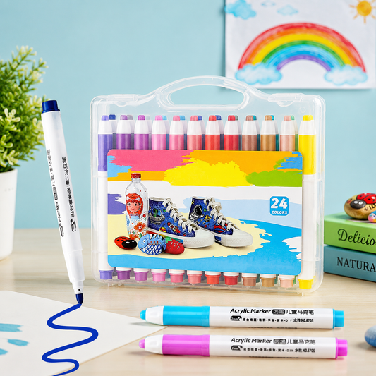 HiMiC Acrylic Markers 24 Colours Set