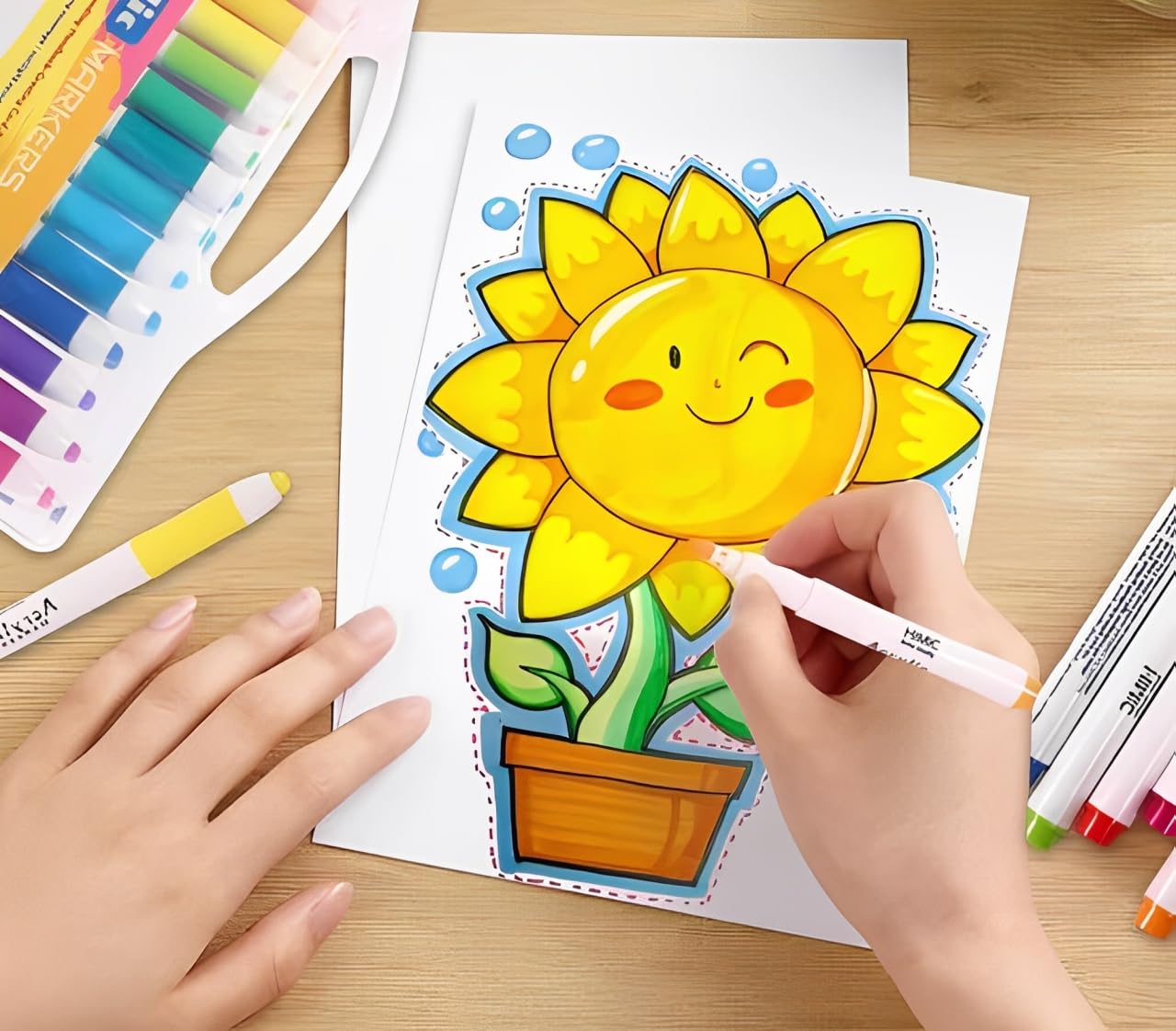 HiMiC Acrylic Markers 24 Colours Set