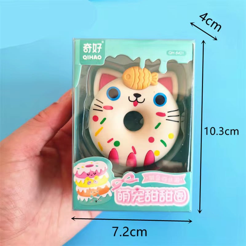 Cute Animal Jumbo Donut Eraser