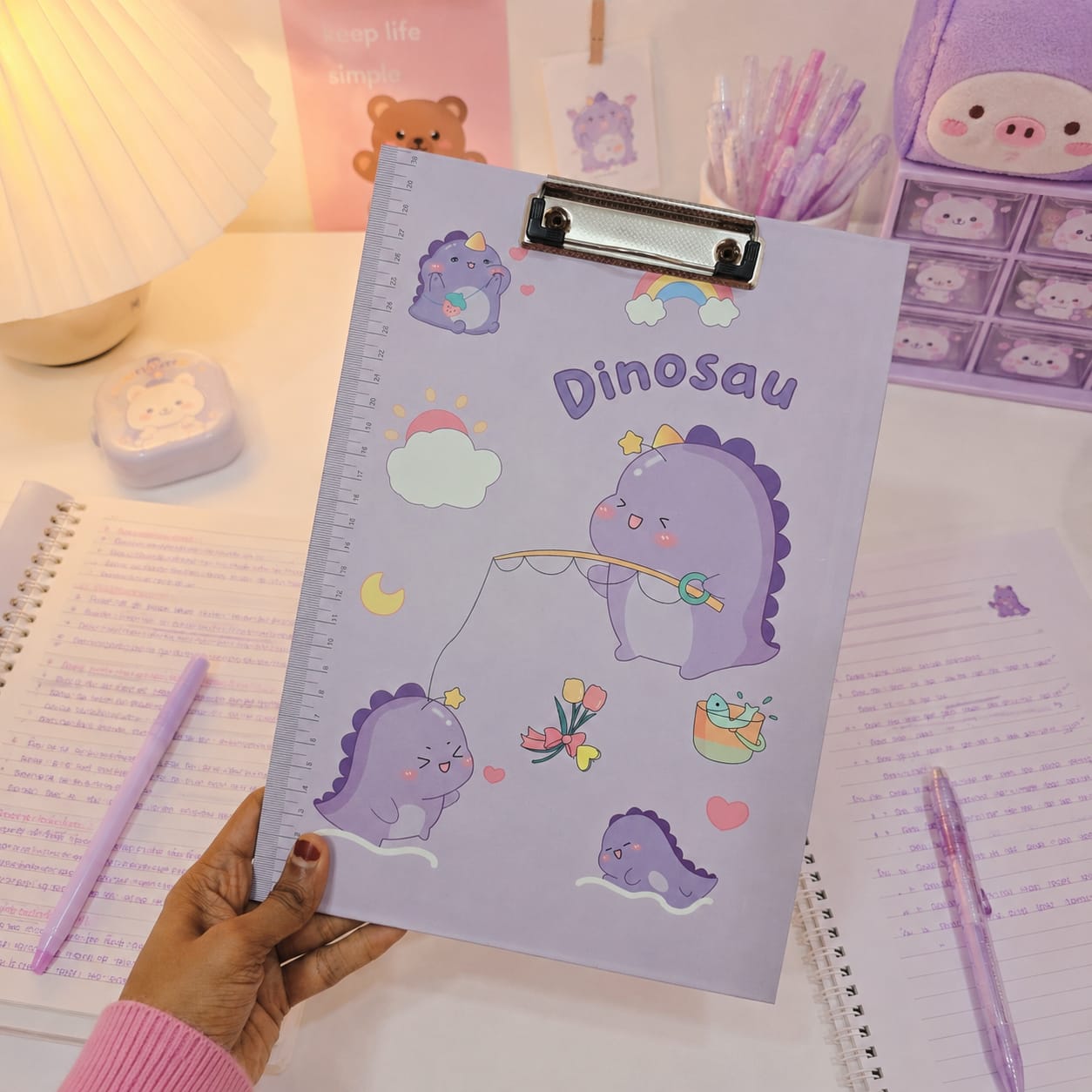 Cute Dino Kawaii Exam Board