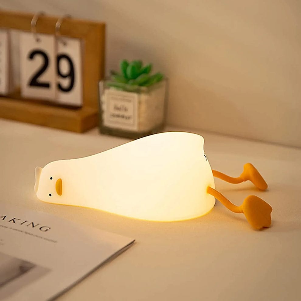Lying Duck Silicone Lamp