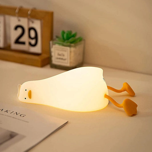 Lying Duck Silicone Lamp