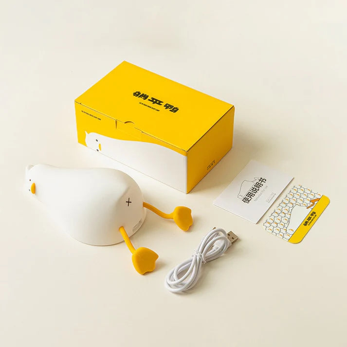 Lying Duck Silicone Lamp