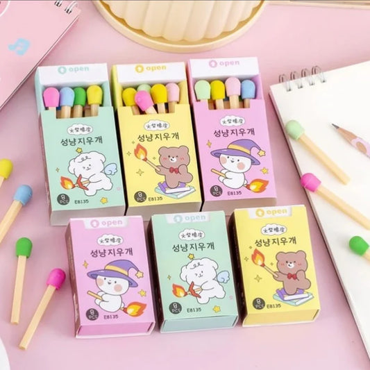 Kawaii Matchstick Eraser