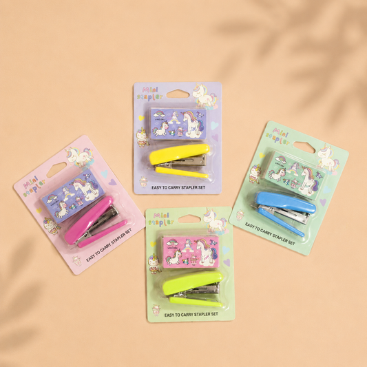 Unicorn Mini Stapler Set