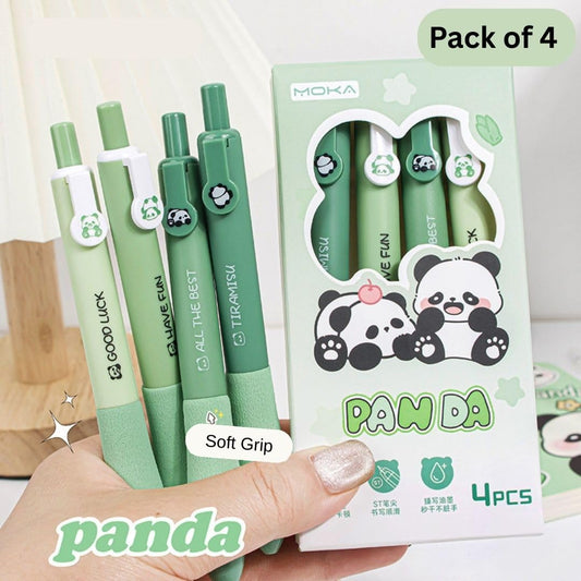 Moka Panda Soft Grip Pen (set of 4)