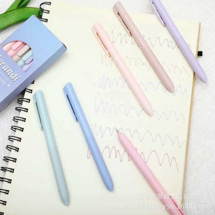 Morandi 6 colour neutral pen set