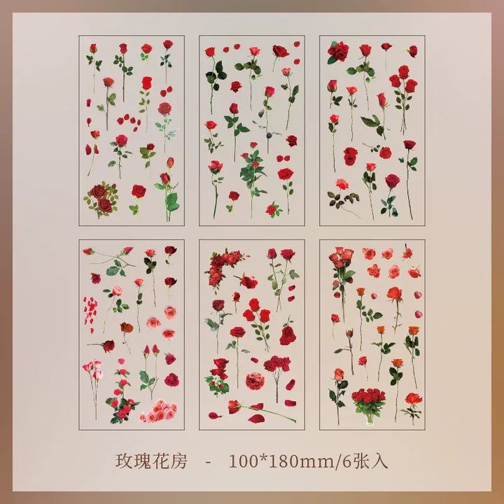 Red Rose Stickers