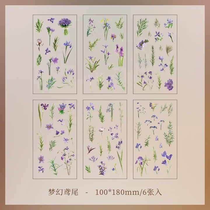 Purple Iris Stickers