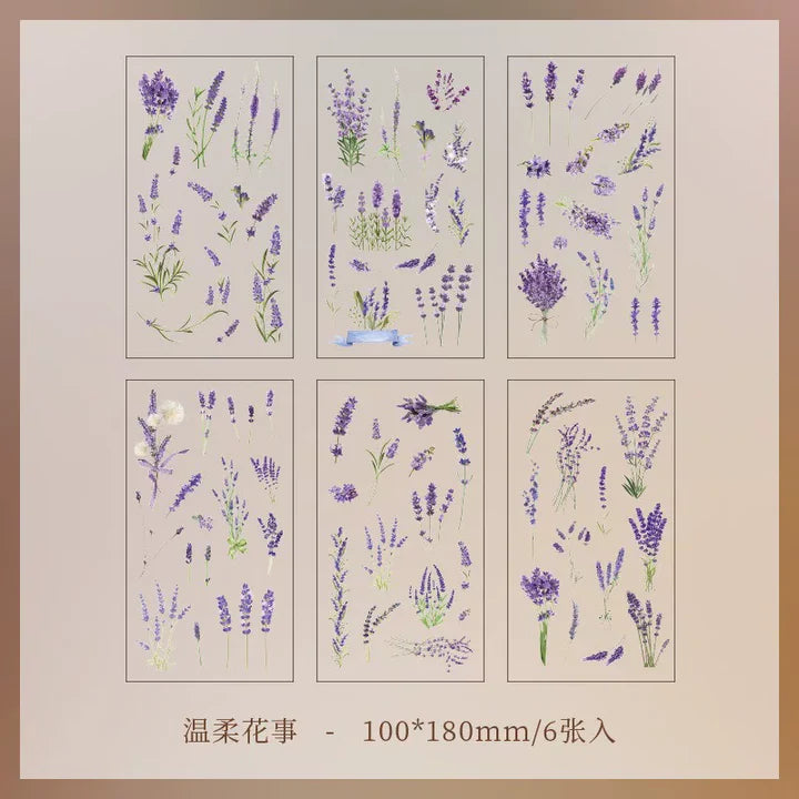 Lavender Floral Sticker