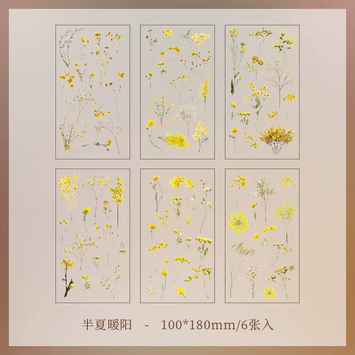 Yellow Flower Stickers