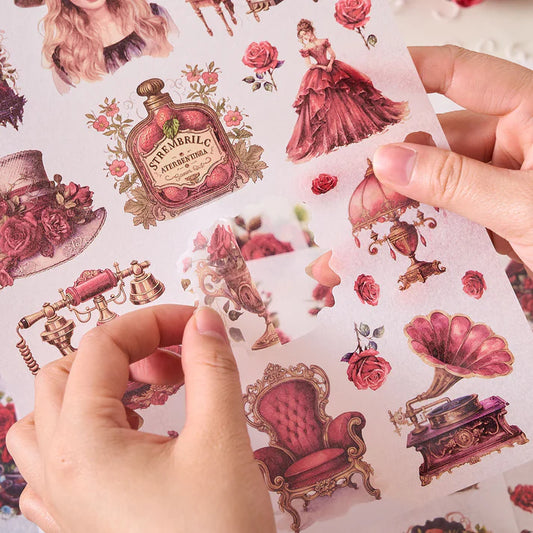 Nostalgic Beauty Vintage Sticker Book