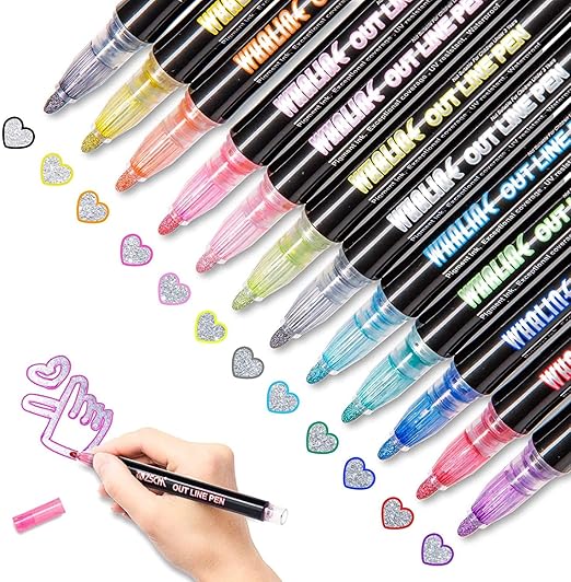 Outline Pen - 12 colour set