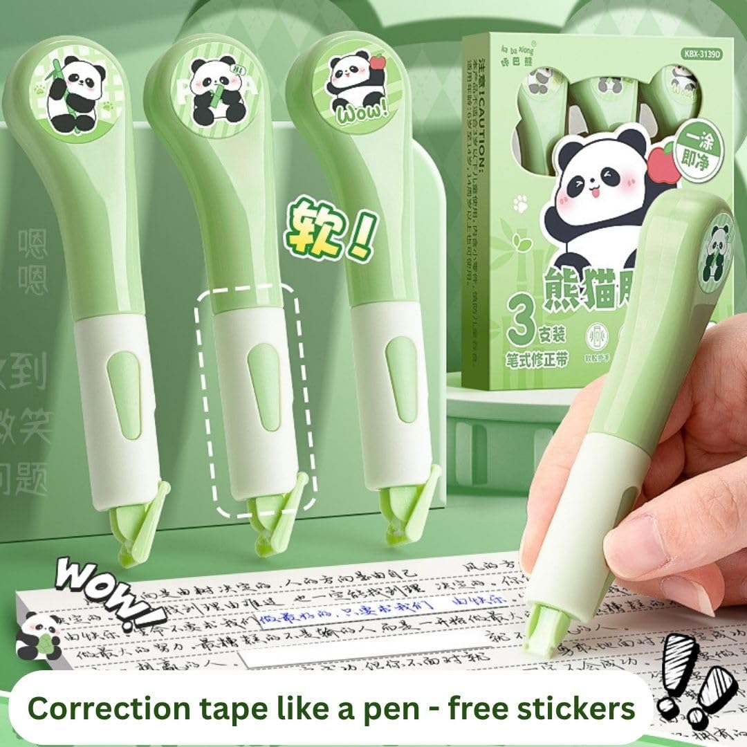 Panda Correction Tape (3pcs set)