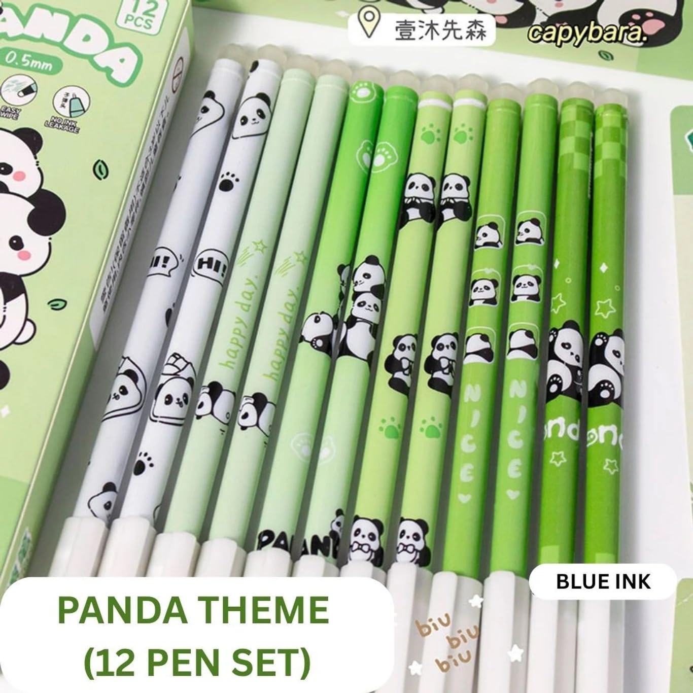 Erasable Panda Gel Pen