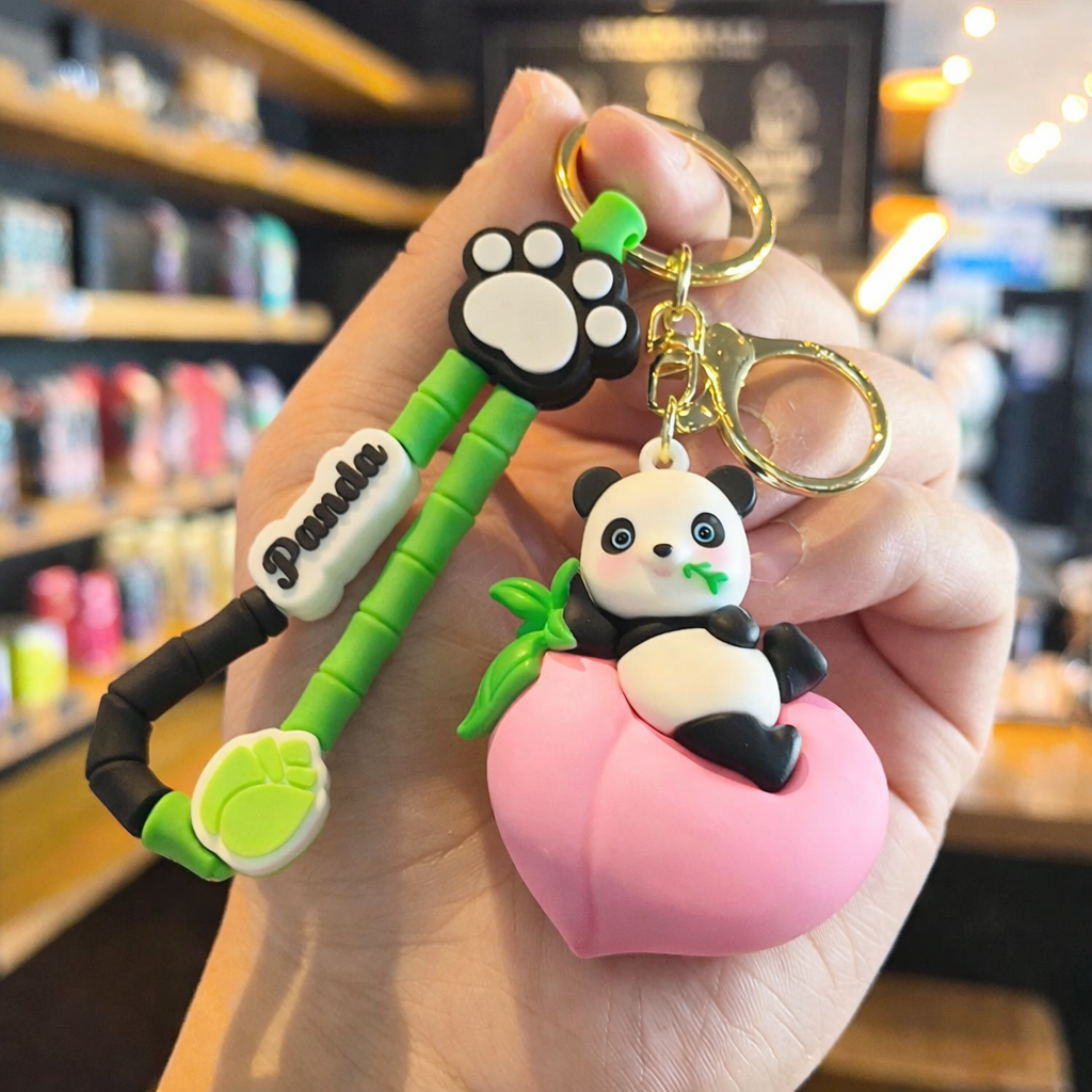Panda Fruit Keychain