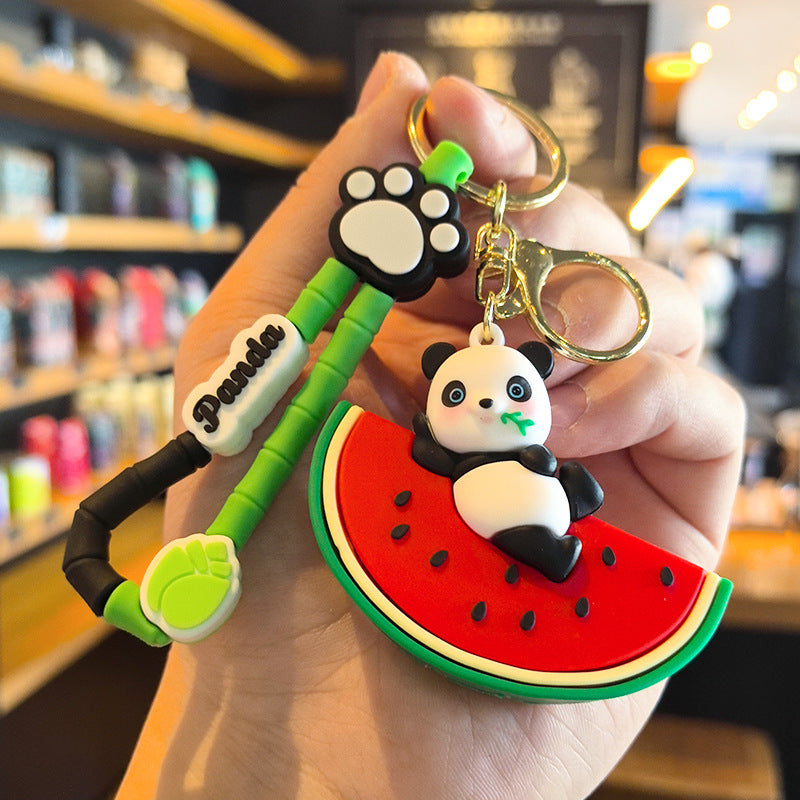 Panda Fruit Keychain