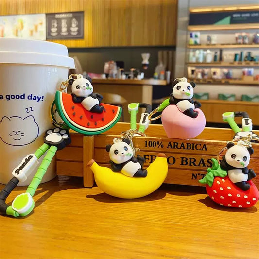 Panda Fruit Keychain