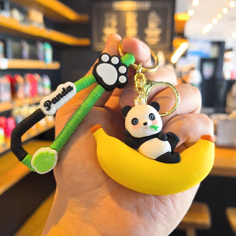 Panda Fruit Keychain