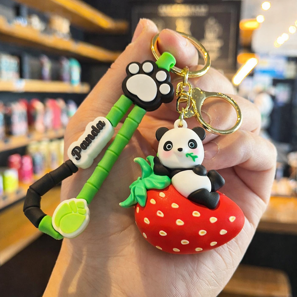 Panda Fruit Keychain