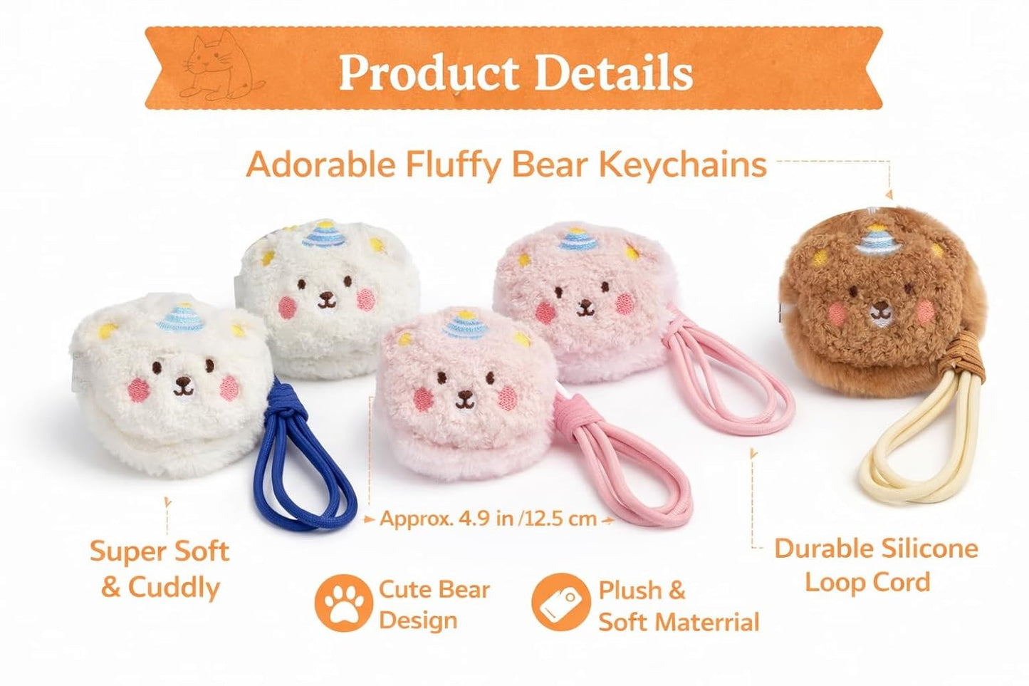 Plush Bear Double Sided Mirror