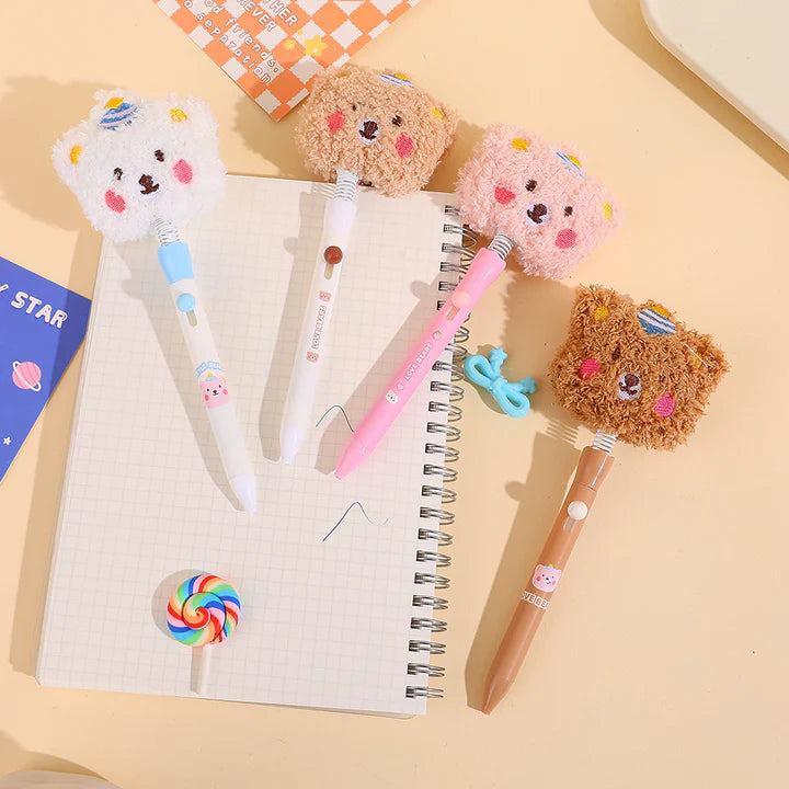 Shaky Head Plush Bear Pen