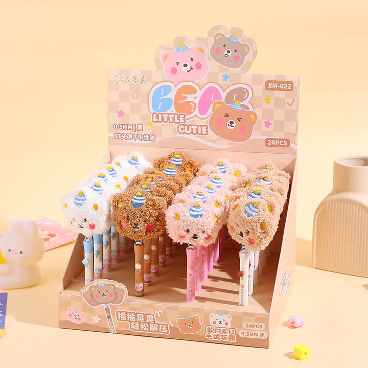 Shaky Head Plush Bear Pen